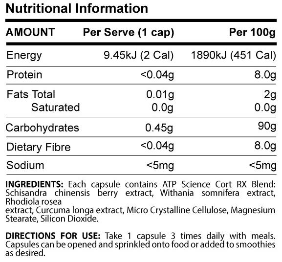 Adrenal RX by ATP Science Free Shipping & Gift